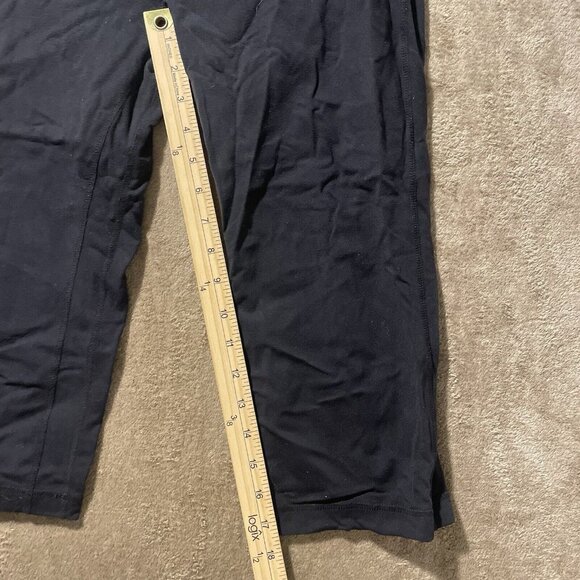 Lululemon Leggings Womens Sz 8 M Black Athletic Yoga Capri Stretch Cropped Pink - Picture 5 of 6